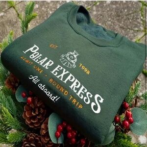 950. NEW The Polar Express Embroidery Sweatershirt